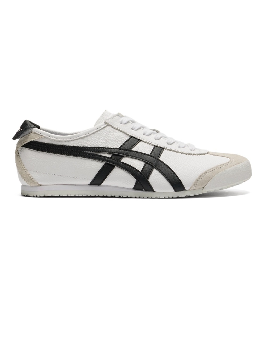 Onitsuka Tiger Mexico 66 Leather Sneaker - White with Black Stripes